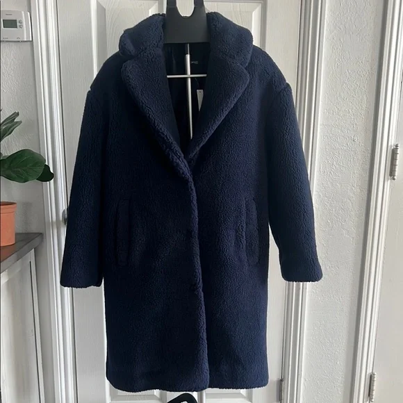 Madewell Sherpa Teddy Coat size L new - Picture 3 of 14